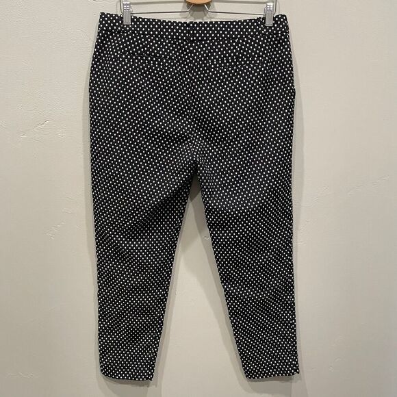 Kate Spade Live Colorfully Polka Dot Straight Pant - Plus Size: 14 - Picture 2 of 9